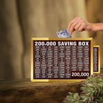 200,000 PKR Wooden Money Box